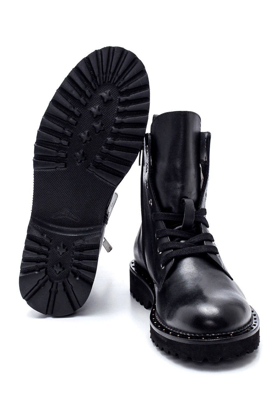 Women's Leather Zipper Boots