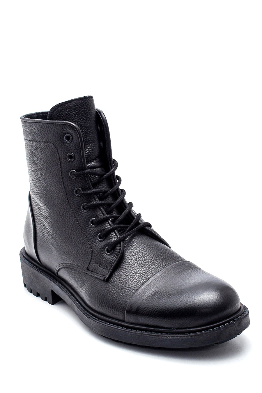 Men's Leather Zippered Boots