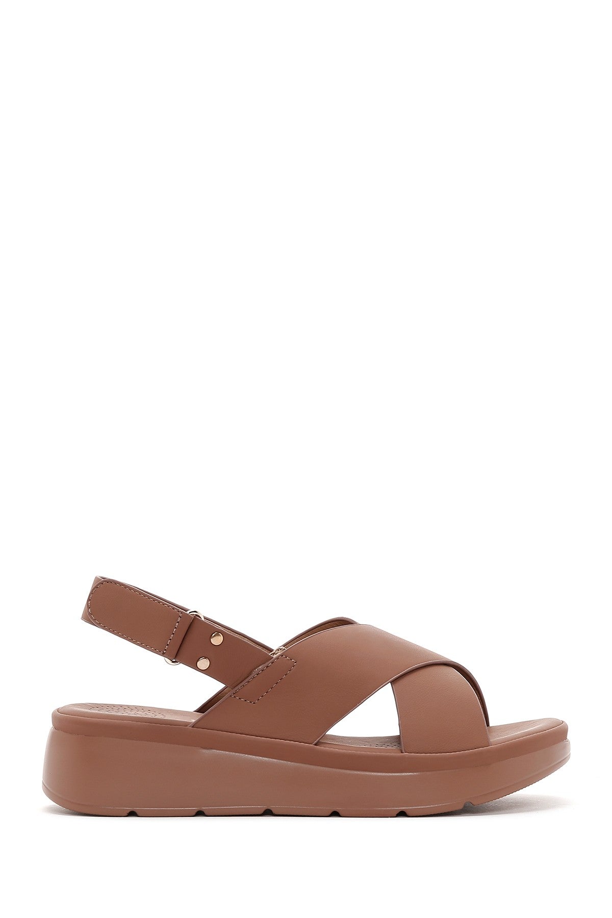 Women's Tan Thick Soled Comfort Sandals 23SFE4703FT | Derimod