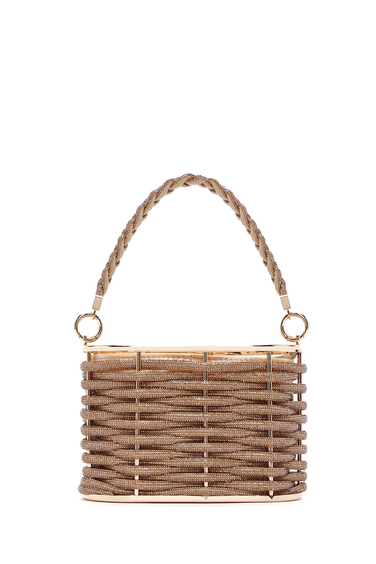 Women's Gold Stone Handbag 24SBD2967TS | Derimod
