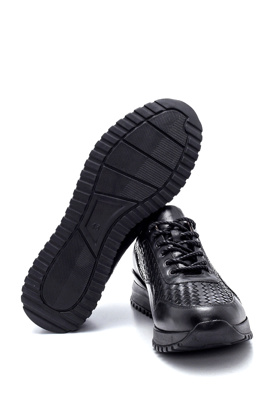 Men's Leather Braided Sneaker