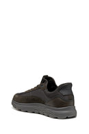 Geox Men Brown U Spherica Plus A - Nappa+Suede Lace-up Suede Sneaker | Derimod