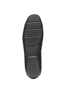 Geox Women's Black Annytah Quilted Patterned Leather Ballerina | Derimod