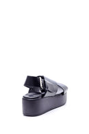 Women's Wedge Heeled Leather Sandals | Derimod