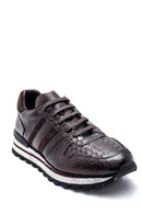 Men's Leather Crocodile Sneaker | Derimod