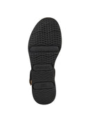 Geox Women's Black D Gardenia C - Goat Suede Ankle Buckle Thick Soled Leather Sandals | Derimod