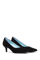 Women's Heeled Suede Leather Shoes | Derimod