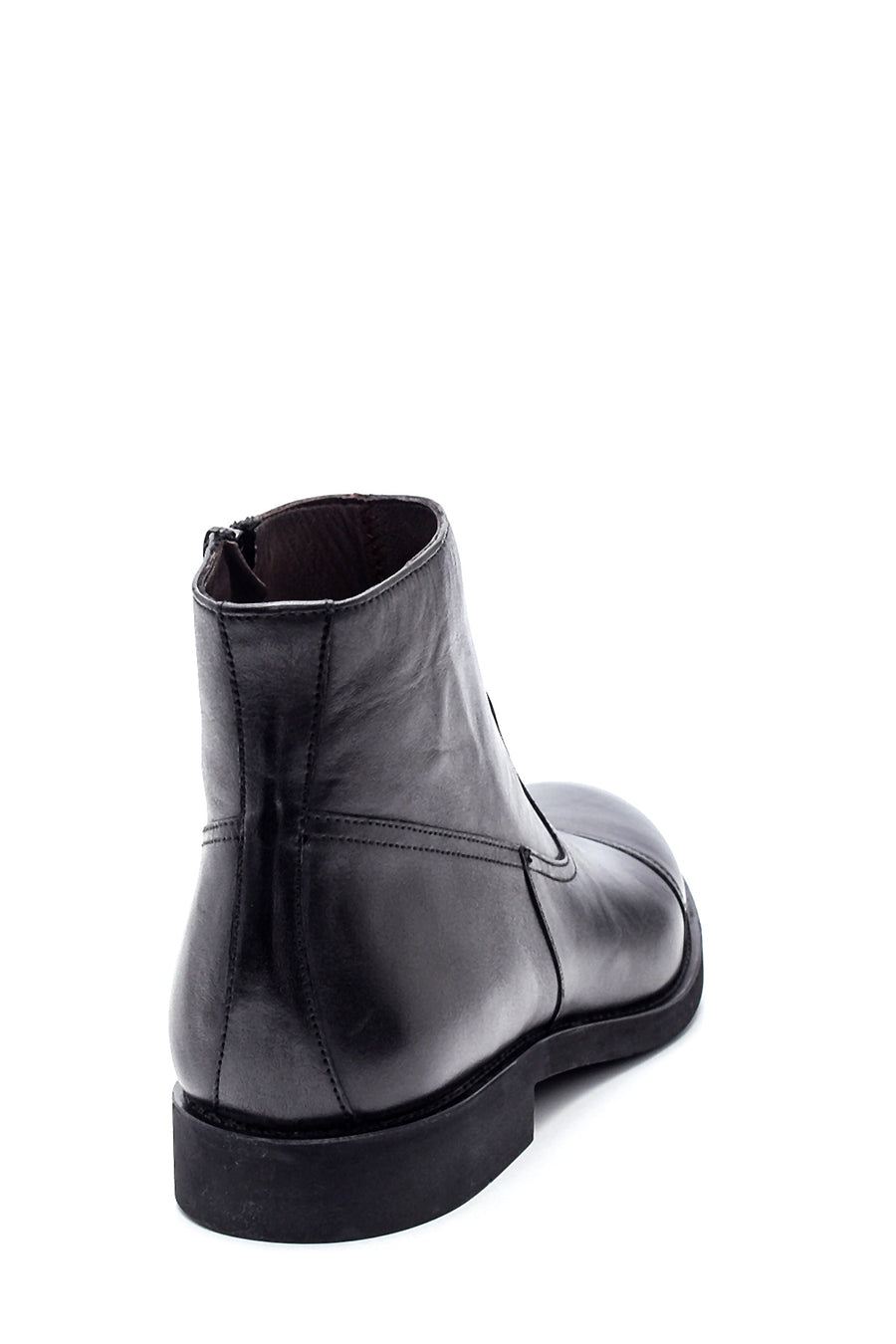 Men's Leather Zippered Classic Boots