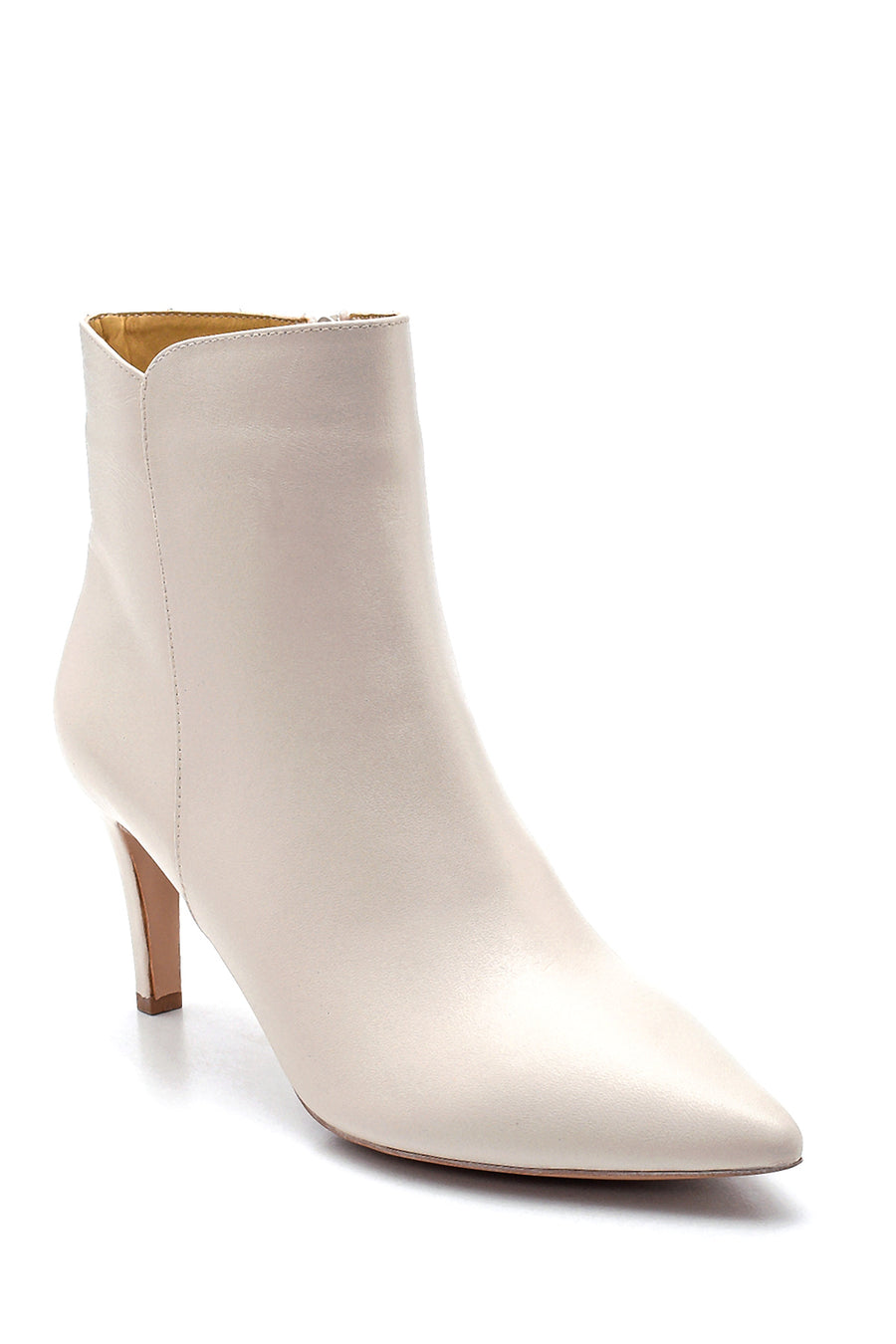 Women's Leather Thin Heeled Boots