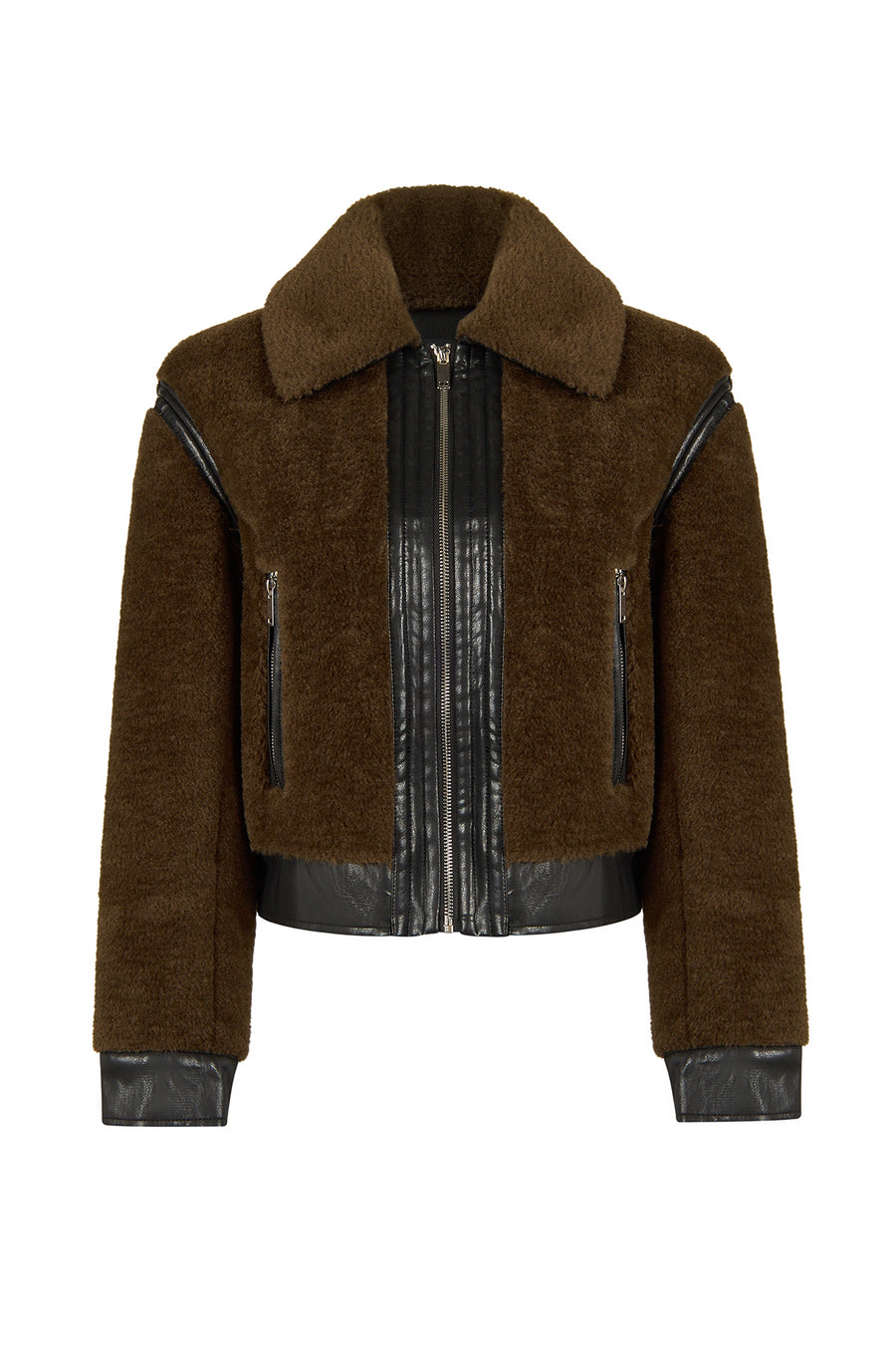 Levi Woman Brown Short Teddy Jacket 26WGP5646FF | Derimod