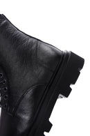 Men's Black Zippered Leather Casual Boots | Derimod