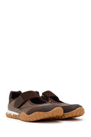 Woman Brown Strappy Sporty Ballerine flats | Derimod