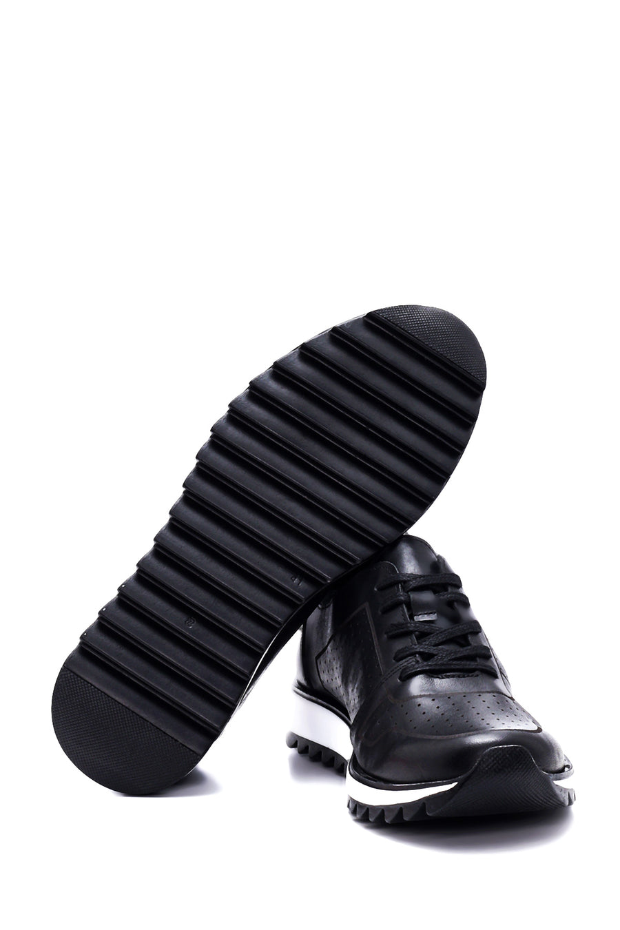 Men's Leather Perforated Sneaker
