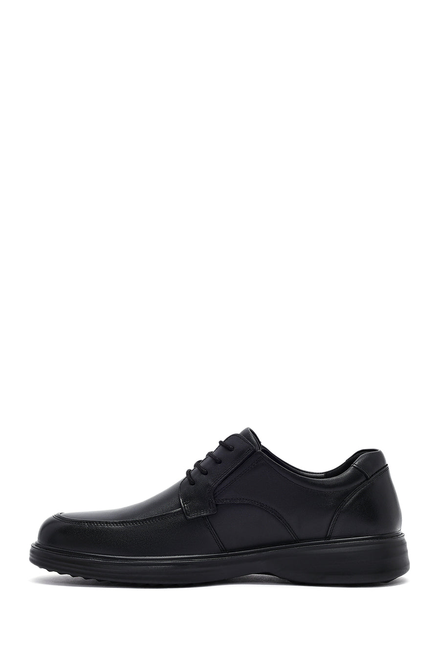 Men's Black Lace Up Leather Casual Shoes