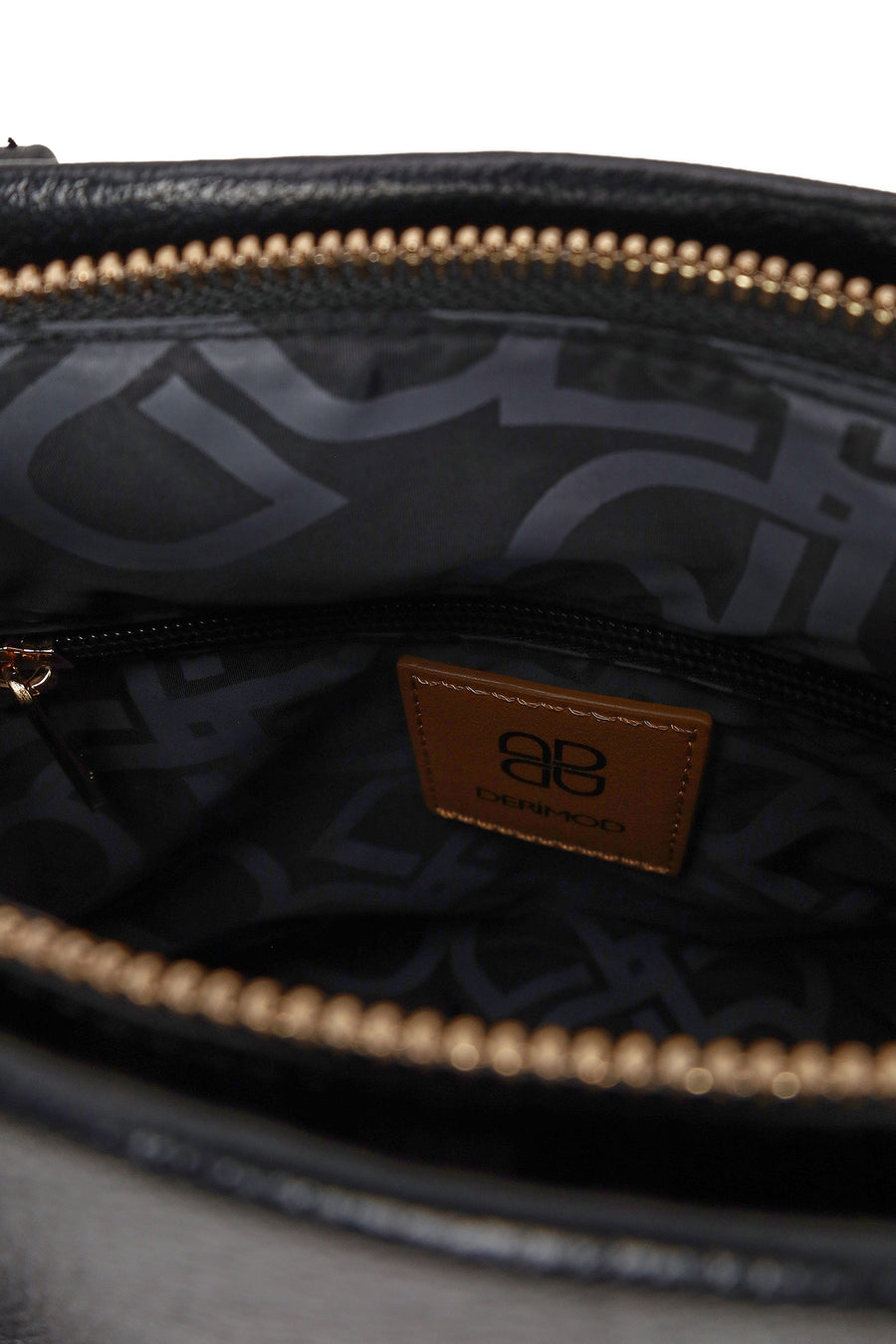 Woman Black Classic Shoulder Bag with Long Strap