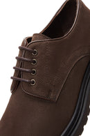 Men's Brown Nubuck Leather Shoes | Derimod