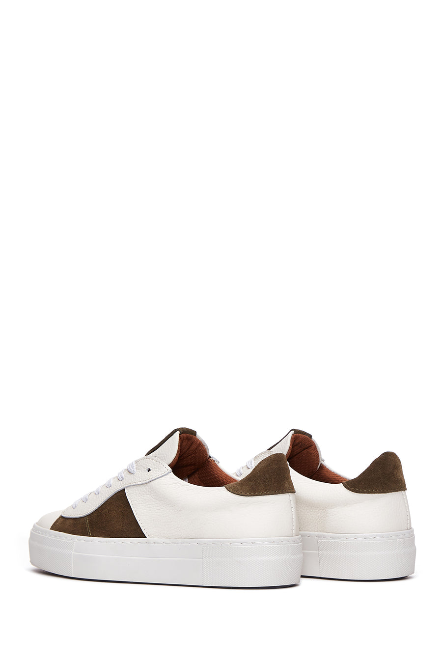 Kadın Bej Deri Sneaker
