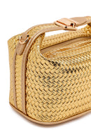 Woman Gold Long-Strap Knitted Shoulder Bag | Derimod