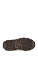 Men's Black Lace-up Thick-Sole Leather Sneaker | Derimod