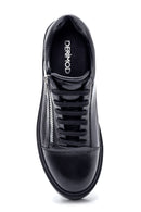 Men's Leather Zipper Sneaker | Derimod