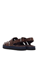 Men's Brown Leather Sandals | Derimod