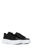 Woman Black Lace-Up Chunky Sneaker | Derimod