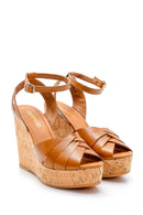 Women's Leather Wedge Heeled Shoes | Derimod