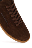 Male Brown Lace-Up Suede Leather Sneaker | Derimod