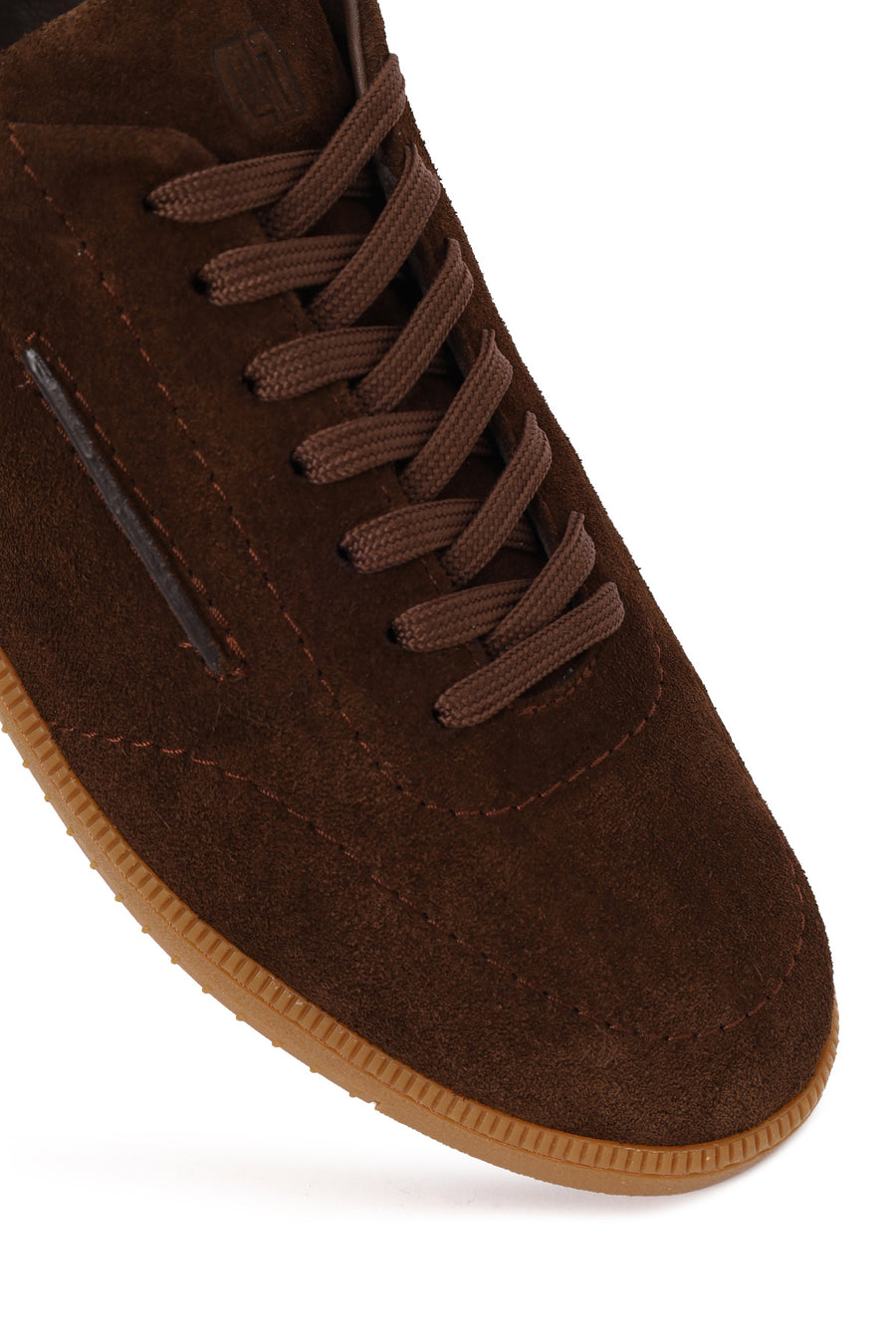 Male Brown Lace-Up Suede Leather Sneaker