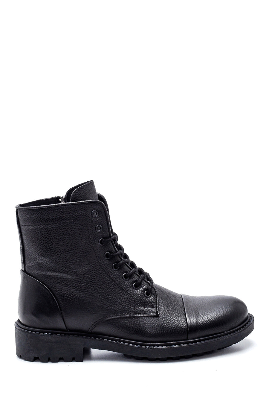 Men's Leather Zippered Boots 21WFD6262FT | Derimod
