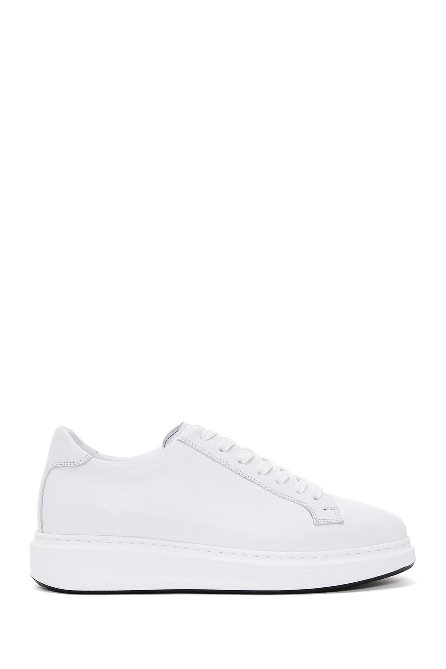Erkek Beyaz Bağcıklı Deri Sneaker WM710005DV | Derimod