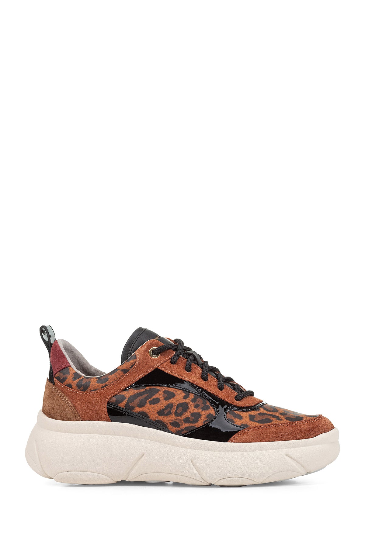 Geox Kadın Taba Nebula 2.0 X Bağcıklı Kalın Tabanlı Sneaker D46NHD0PZ22C6001 | Derimod