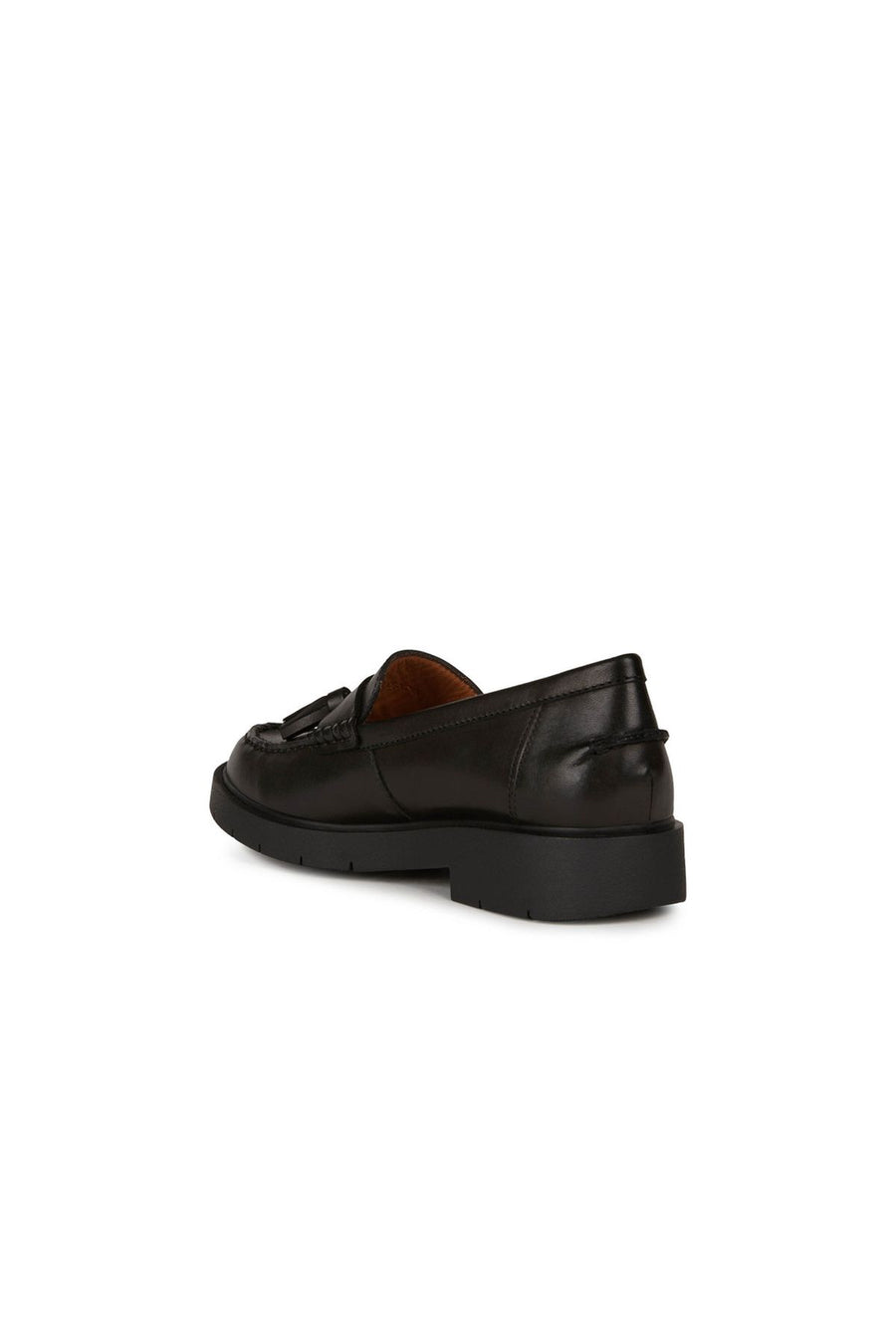 Geox Women's Black Spherica EC1 Leather Masculine Loafer