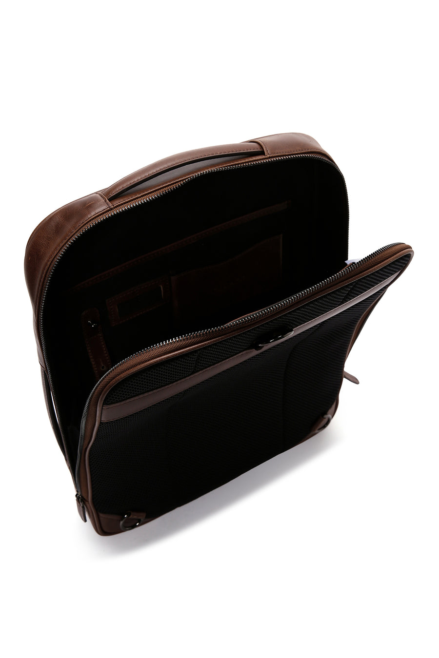 Men's Brown Leather Backpack