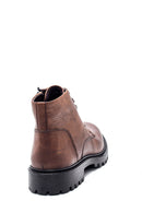 Men's Leather Zippered Boots | Derimod