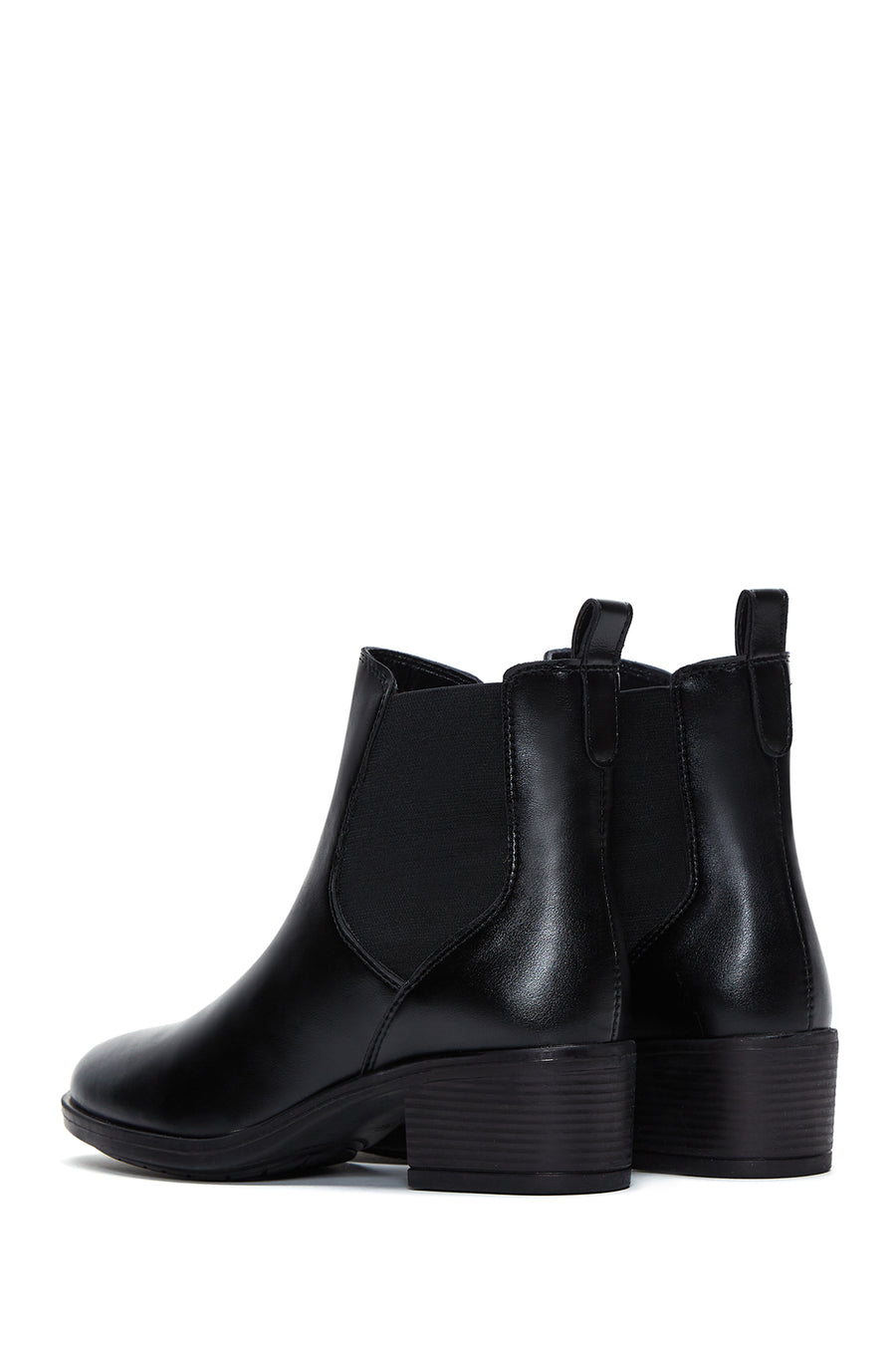 Women's Black Classic Heeled Chelsea Boots