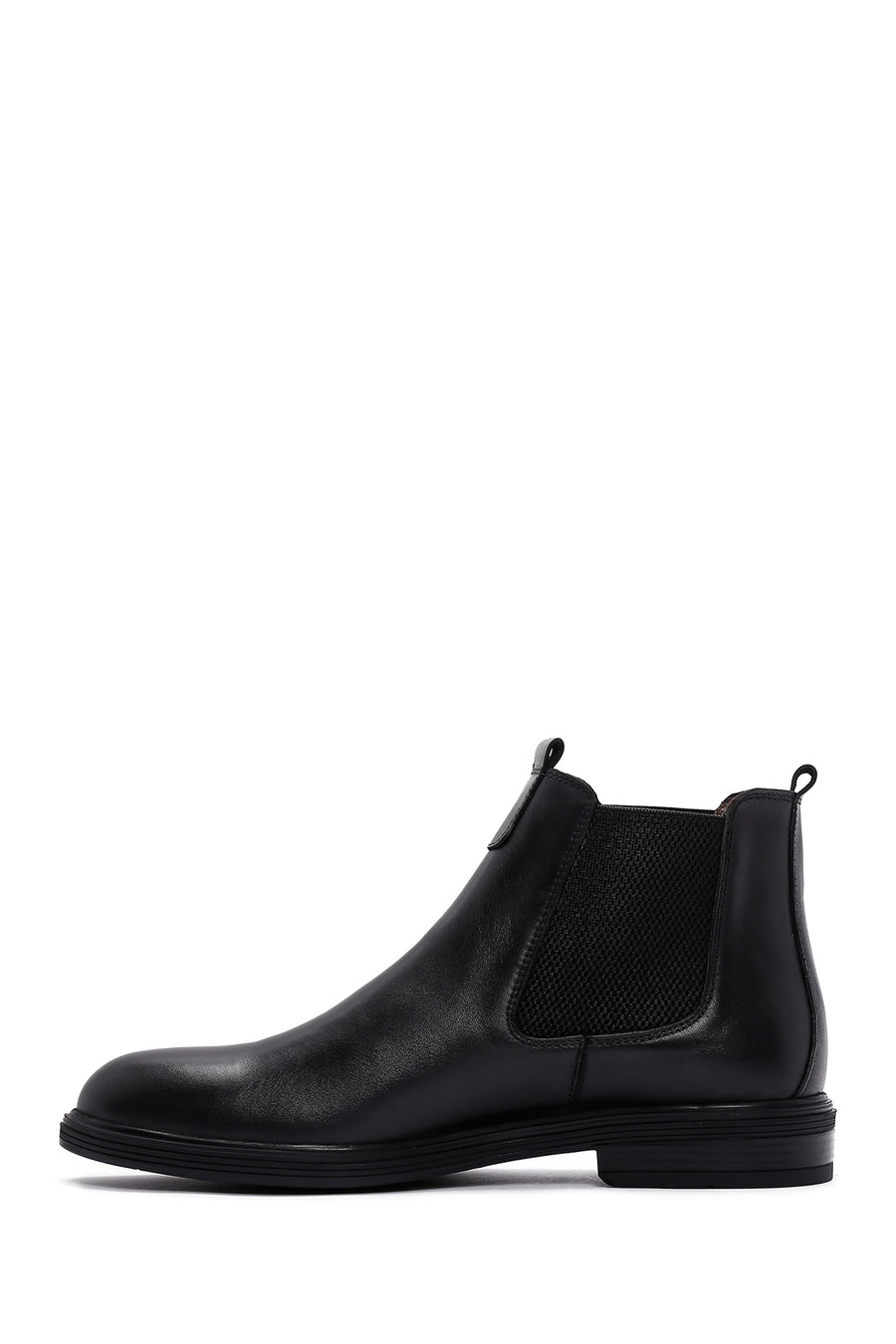 Men's Black Chelsea Casual Leather Boots