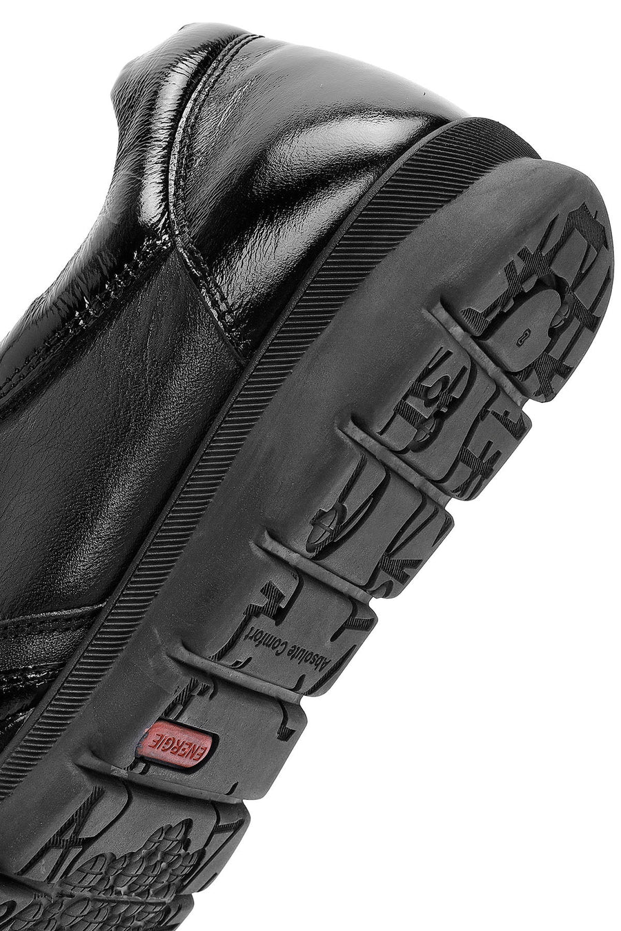 Women's Black Zipper Detailed Leather Comfort Shoes
