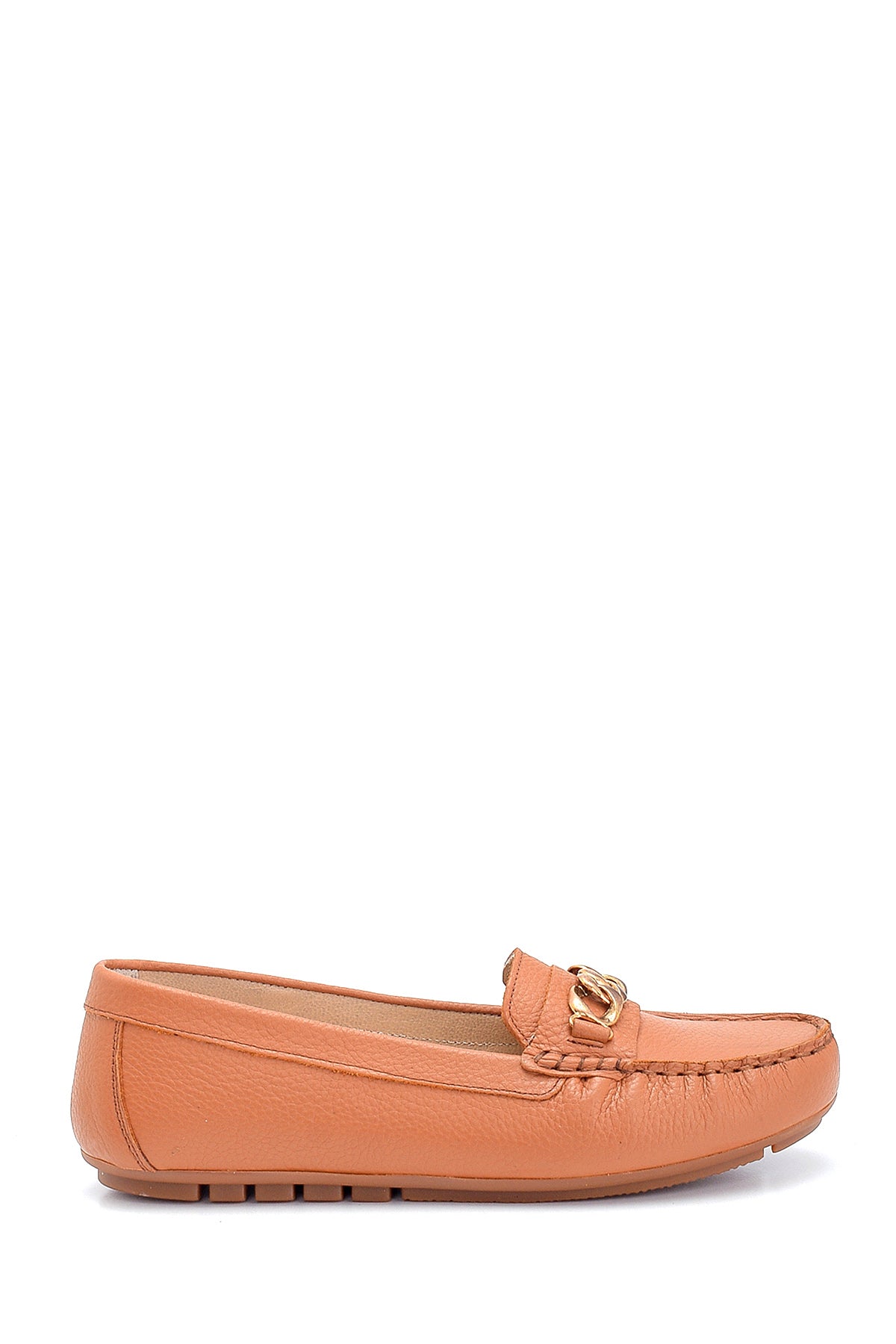Kadın Deri Zincir Detaylı Loafer 21SFD3206FT | Derimod