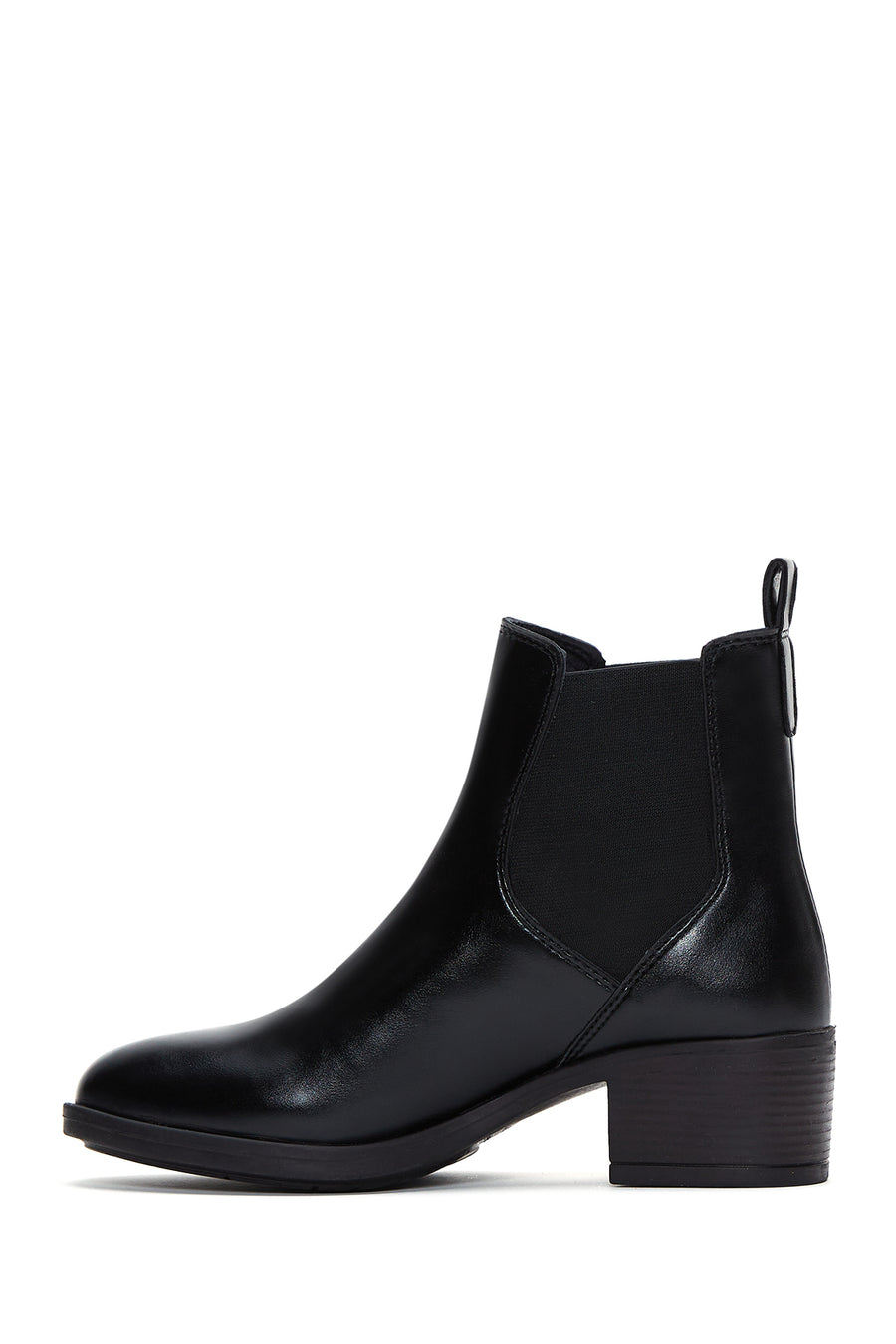 Women's Black Classic Heeled Chelsea Boots