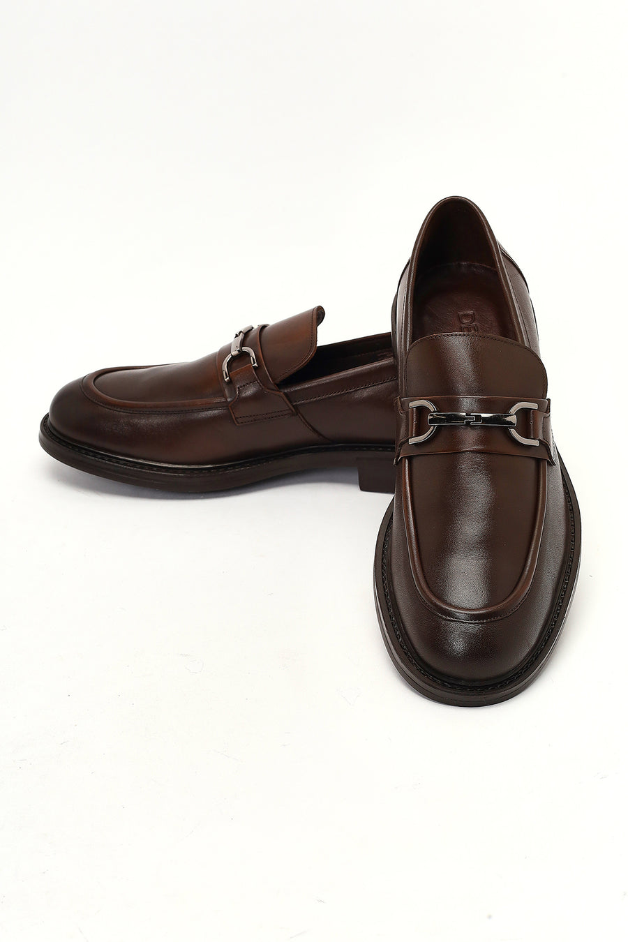 Erkek Kahverengi Deri Casual Loafer