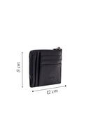 Male Black Leather Cardholder | Derimod
