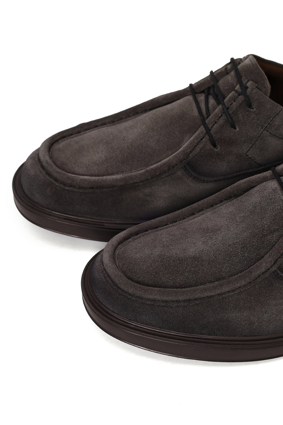 Male Anthracite Lace-up Suede Casual Shoes