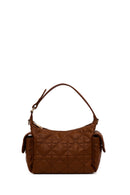Woman Brown Long-Strap Quilted Shoulder Bag | Derimod