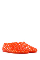 Women's Red Jelly Ballerina | Derimod