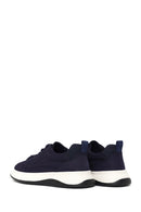 Erkek Lacivert Bağcıklı Kumaş Sneaker | Derimod