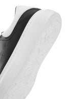 Men's Black Lace-up Thick-Sole Leather Sneaker | Derimod