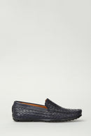 Men's Navy Blue Leather Shoes | Derimod