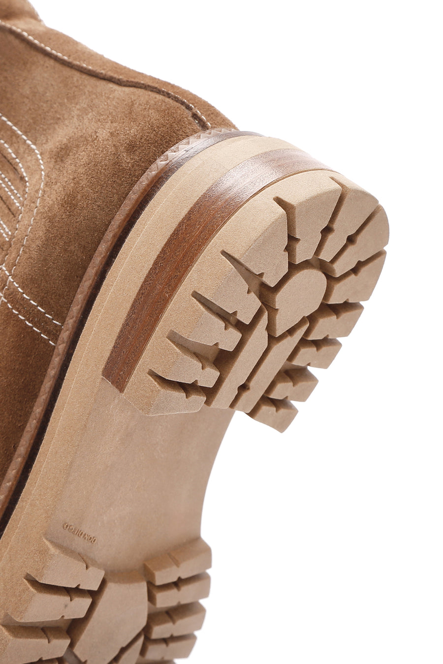 Woman Tan Suede Leather Chelsea Bot