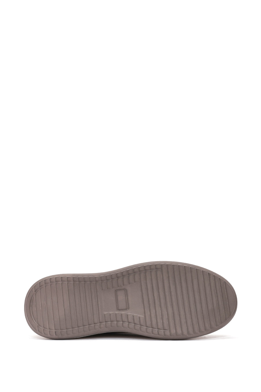 Erkek Vizon Bağcıklı Nubuk Deri Sneaker